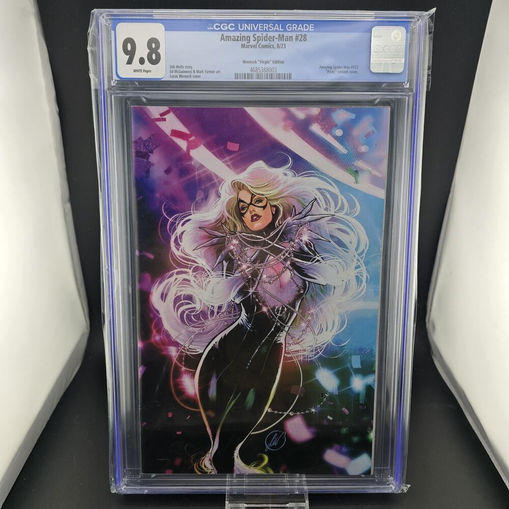 Amazing Spider-Man #28 Werneck Virgin Edition CGC 9.8 Black Cat Pride Variant